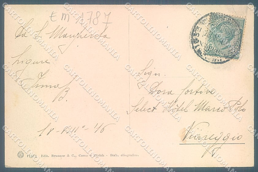 Genova Santa Margherita Ligure Via Sella Brunner 11871 cartolina JK7011 – retro