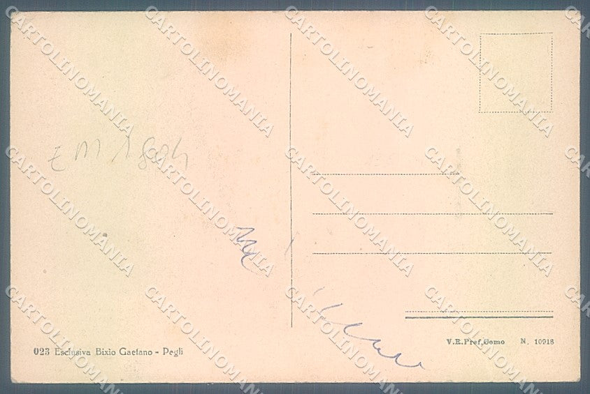 Genova Pegli Villa Pallavicini Cappella Gotica PIEGHINE cartolina JK7017 – retro