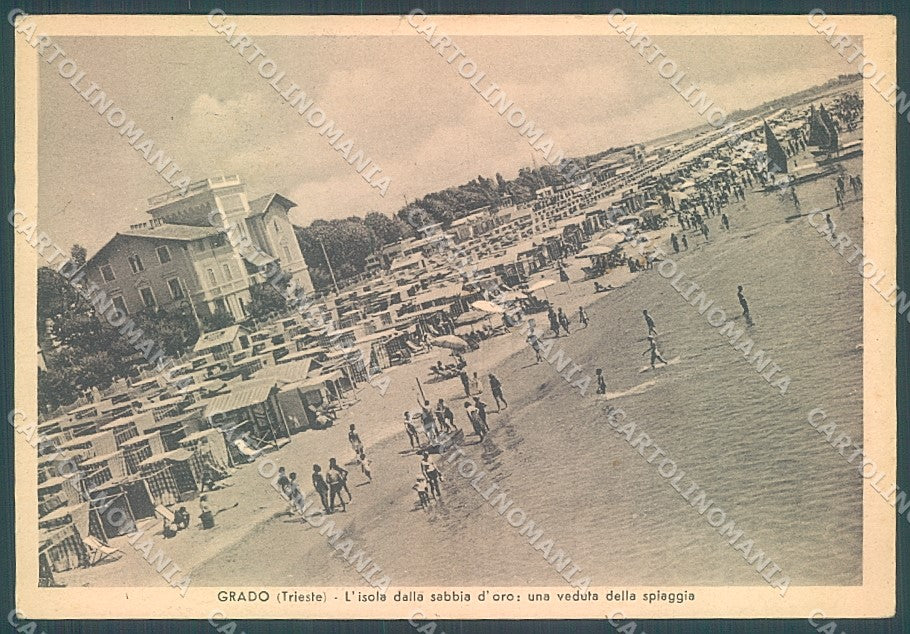 Gorizia Grado Spiaggia FG cartolina JK7021 – fronte