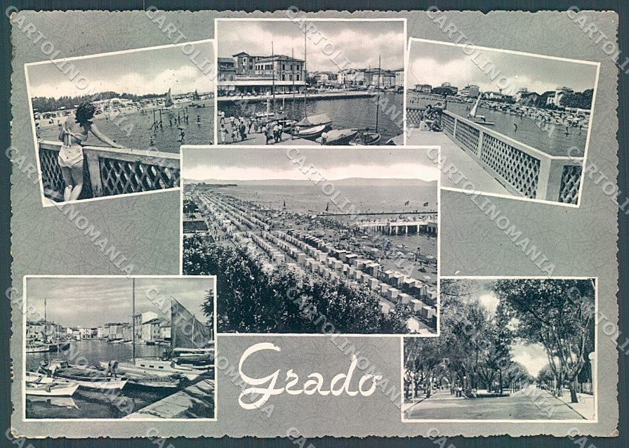 Gorizia Grado Porto Spiaggia Foto FG cartolina JK7028 – fronte