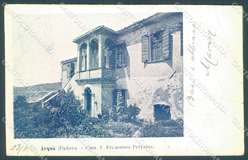 Padova Arquà Casa di Francesco Petrarca cartolina JK7031 – fronte