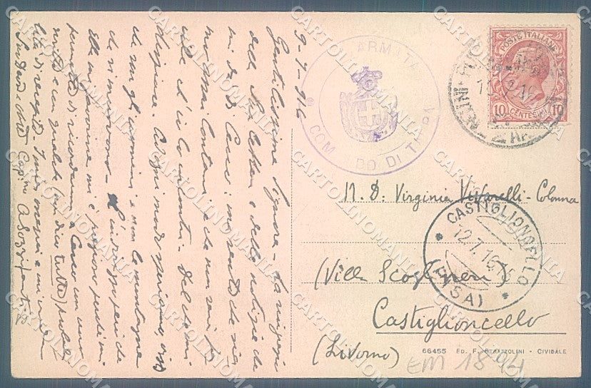 Udine Cividale cartolina JK7037 – retro