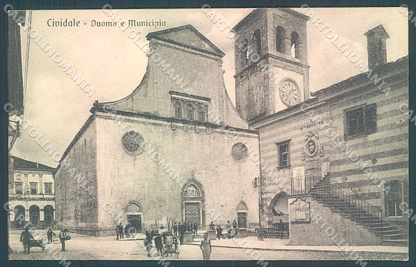 Udine Cividale Duomo Municipio cartolina JK7039 – fronte