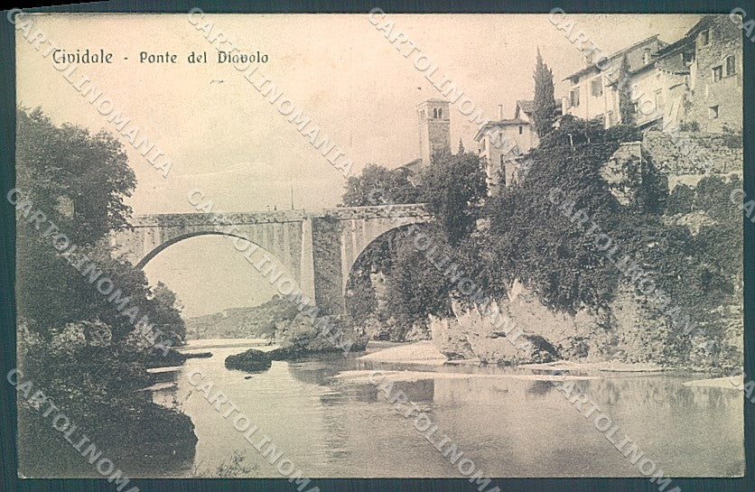 Udine Cividale Ponte del Diavolo cartolina JK7040 – fronte