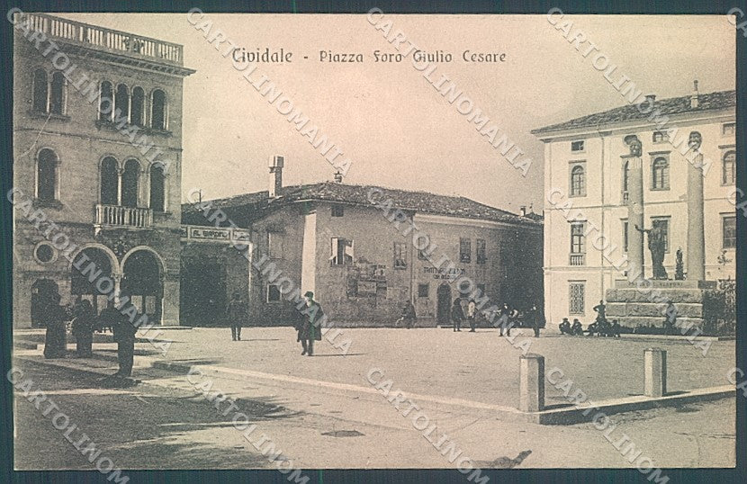 Udine Cividale Piazza Foro Giulio Cesare cartolina JK7041 – fronte