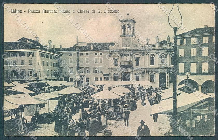 Udine Città Chiesa San Giacomo Mercato Alterocca 5221 cartolina JK7053 – fronte