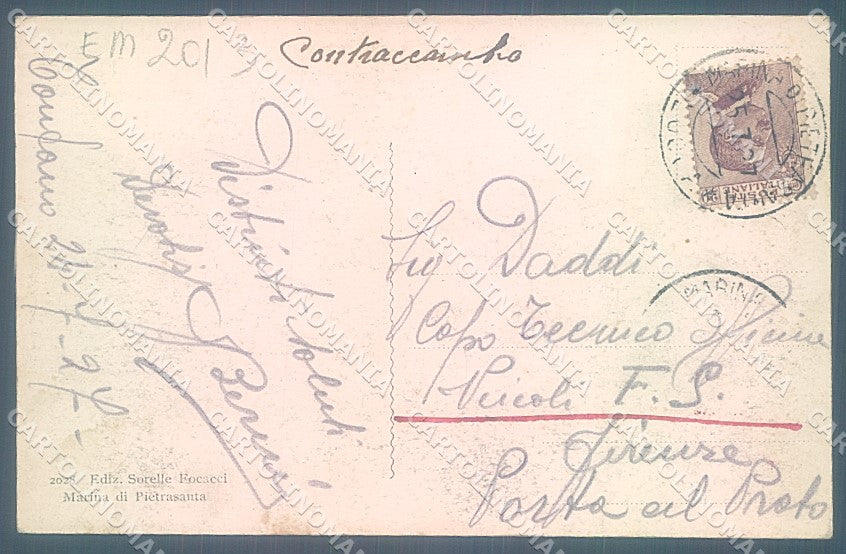 Lucca Tonfano cartolina JK7065 – retro