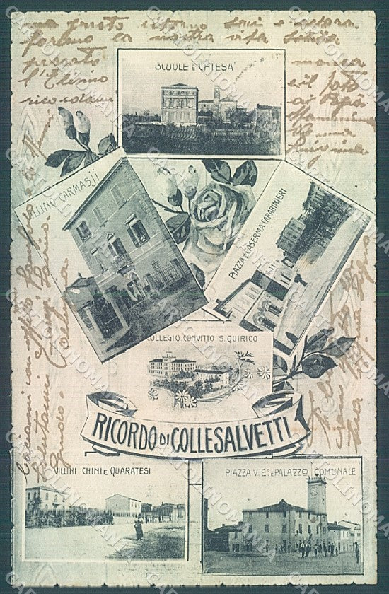 Livorno Collesalvetti Chiesa Scuole ricordo di cartolina JK7066 – fronte