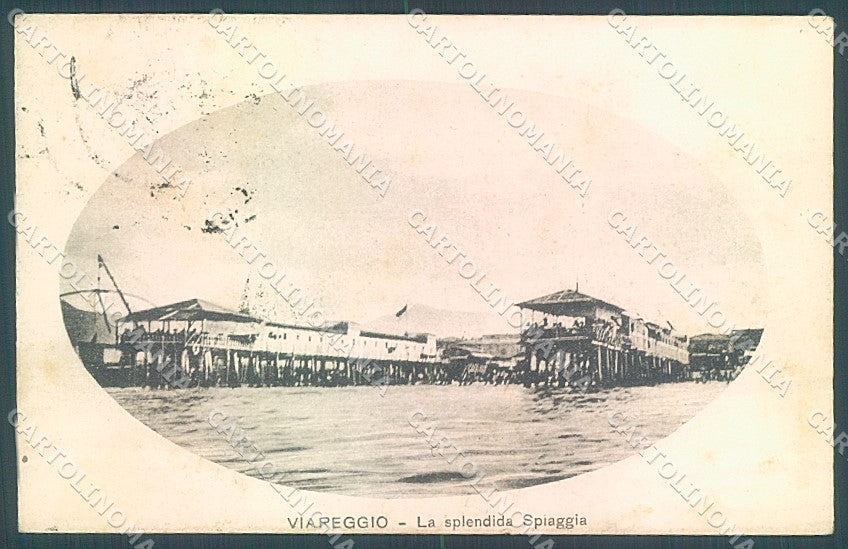 Lucca Viareggio Spiaggia cartolina JK7077 – fronte