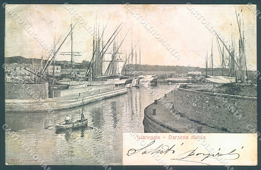 Lucca Viareggio Darsena Nuova Alterocca 1917 cartolina JK7079 – fronte