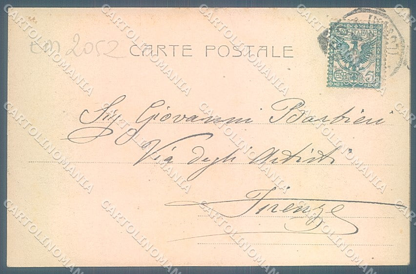 Lucca Viareggio Darsena Nuova Alterocca 1917 cartolina JK7079 – retro