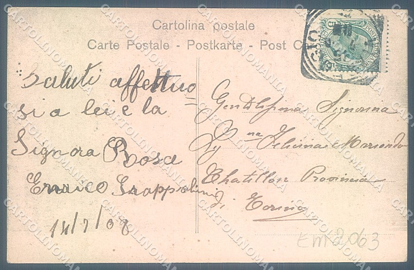 Lucca Viareggio Spiaggia saluti da Alterocca 5898 cartolina JK7083 – retro