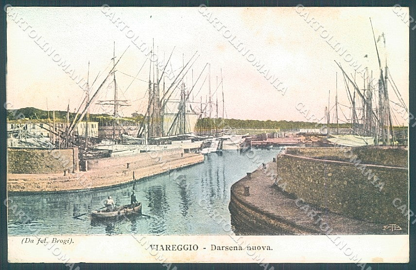 Lucca Viareggio Darsena Nuova cartolina JK7084 – fronte