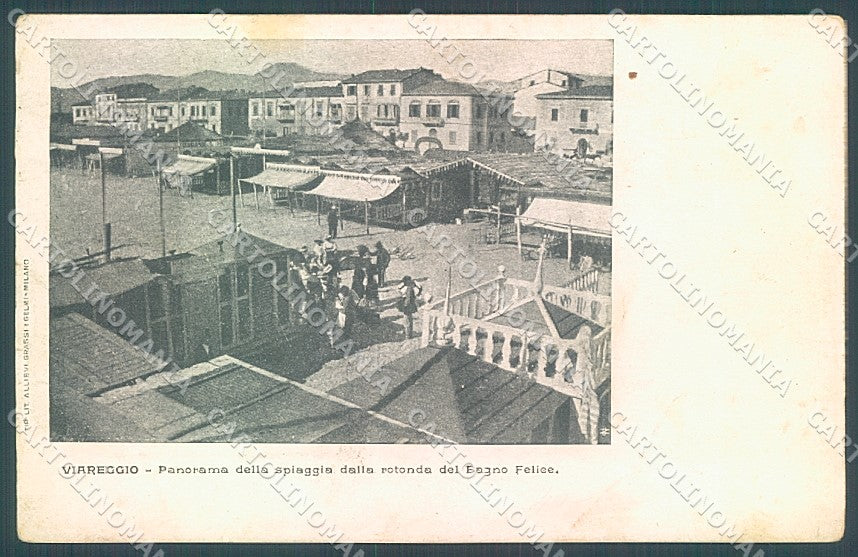 Lucca Viareggio Spiaggia cartolina JK7085 – fronte