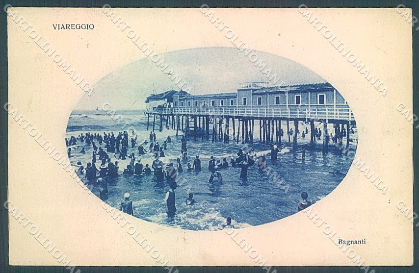 Lucca Viareggio Spiaggia cartolina JK7086 – fronte