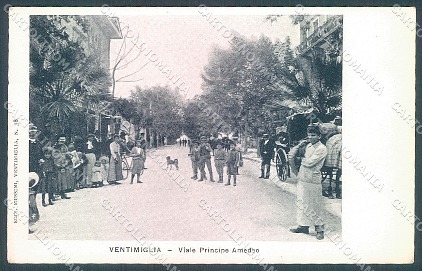 Imperia Ventimiglia Viale Principe Amedeo cartolina JK7094 – fronte