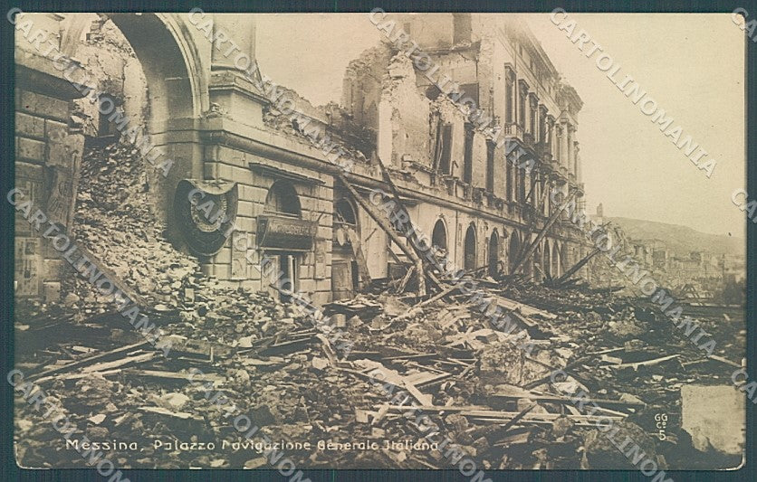Messina Città Terremoto Foto cartolina JK7095 – fronte