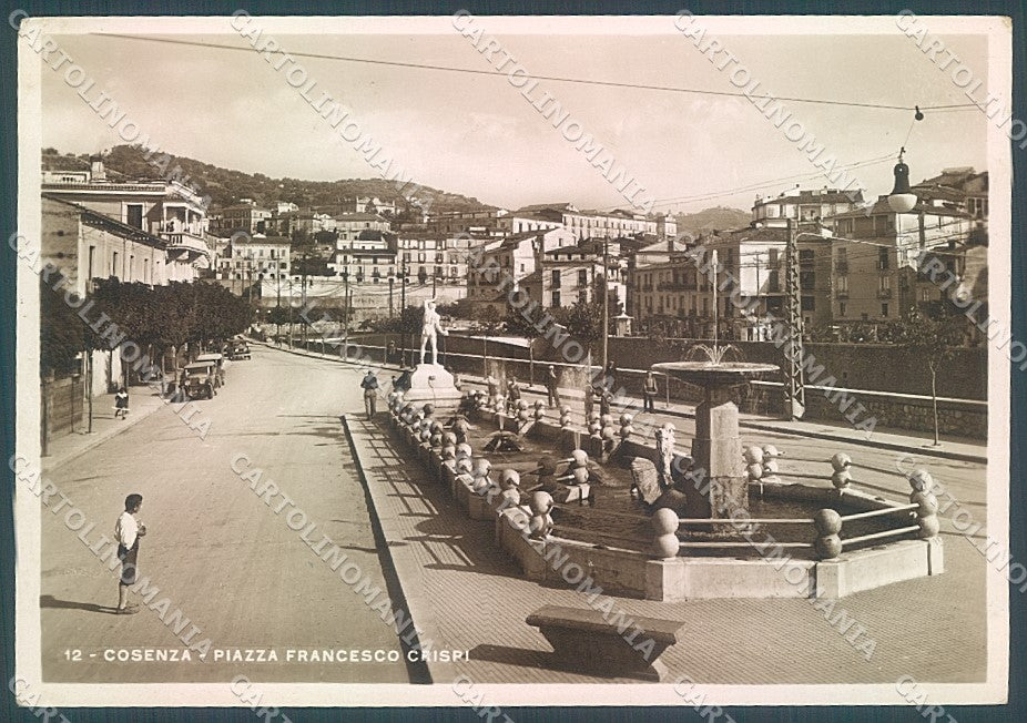 Cosenza Città Piazza Francesco Crispi Foto FG cartolina JK7099 – fronte