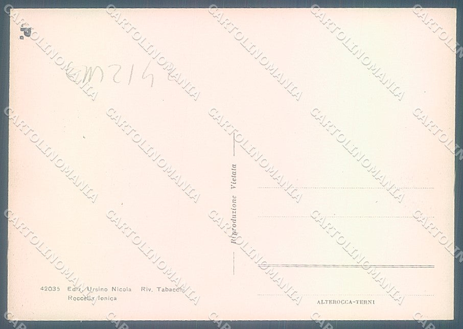 Reggio Calabria Roccella Ionica Piazza Alterocca 42035 FG cartolina JK7103 – retro