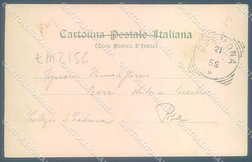 Cremona Città Ponte in Ferro sul Po cartolina JK7106 – retro
