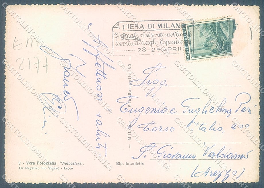 Lecco Città Lago Monte Resegone Foto FG cartolina JK7109 – retro