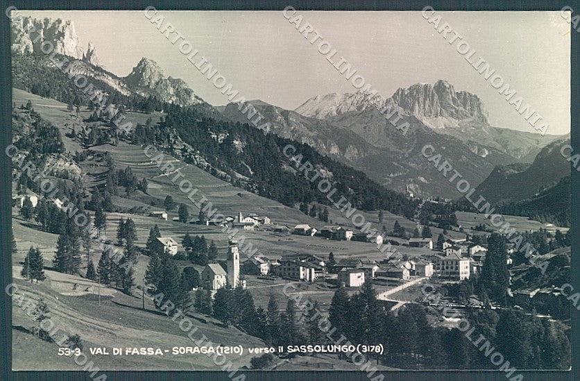 Trento Soraga Val di Fassa Foto cartolina JK7111 – fronte