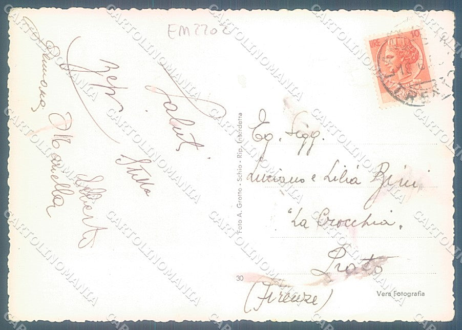 Trento Lavarone Foto FG cartolina JK7115 – retro