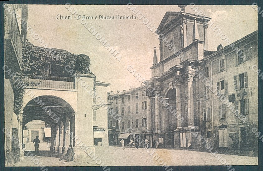 Torino Chieri Chiesa Arco Piazza Umberto cartolina JK7124 – fronte