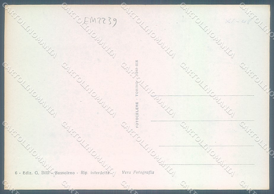 Torino Bussoleno Val di Susa Foto FG cartolina JK7129 – retro