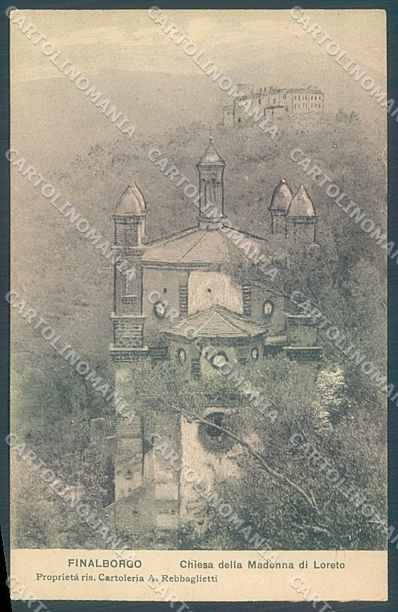 Savona Finale Ligure Finalborgo Chiesa Madonna di Loreto cartolina JK7132 – fronte