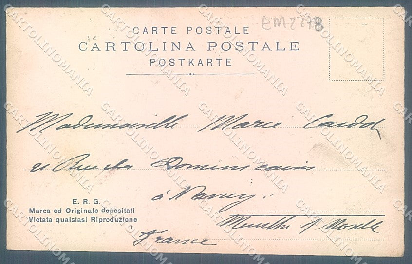 Genova Città Rossi Monumento Vittorio Emanuele II Foto cartolina JK7135 – retro