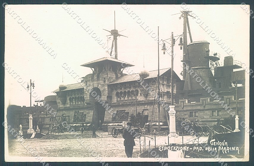 Genova Città Esposizione Padiglione Marina Foto cartolina JK7136 – fronte