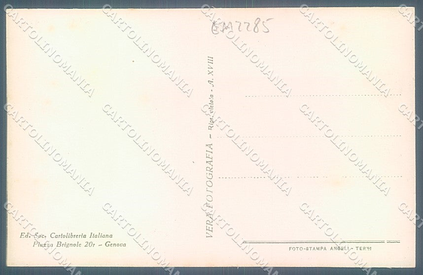 Genova Nervi Passeggiata Foto cartolina JK7137 – retro