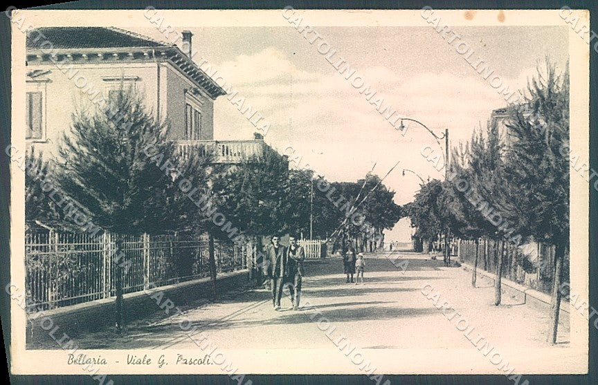 Rimini Bellaria Viale Pascoli cartolina JK7157 – fronte