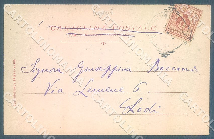 Varese Somma Lombardo Castello Visconti cartolina JK7176 – retro