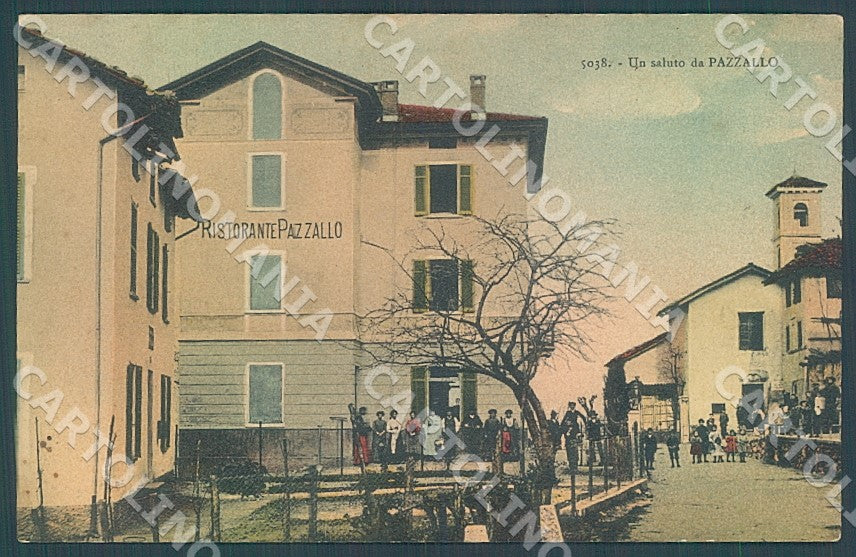 Svizzera Canton Ticino Pazzallo Ristorante saluto da cartolina JK7182 – fronte