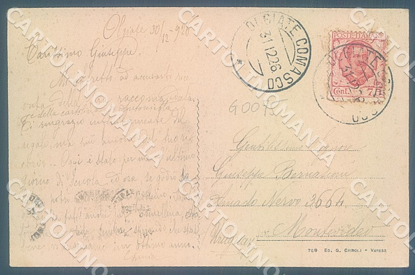 Como Olgiate Comasco cartolina JK7188 – retro