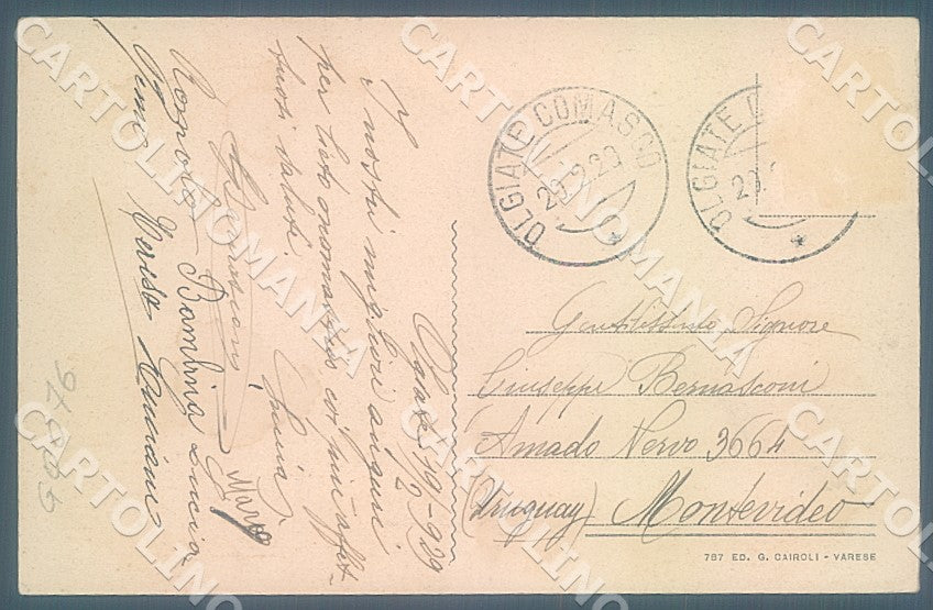 Como Olgiate Comasco Chiesa Parrocchiale cartolina JK7189 – retro