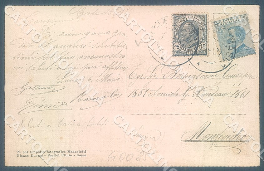 Como Olgiate Comasco Tessitura Serica Meccanica Boselli Seta cartolina JK7191 – retro