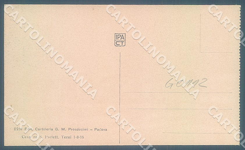 Padova Città Piazza delle Erbe Mercato cartolina JK7198 – retro