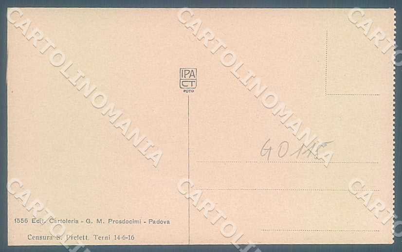 Padova Città Piazza Vittorio Emanuele cartolina JK7201 – retro