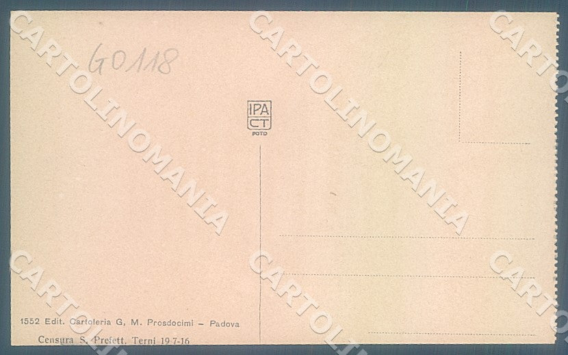 Padova Città Palazzo Capitano Torre Orologio cartolina JK7204 – retro