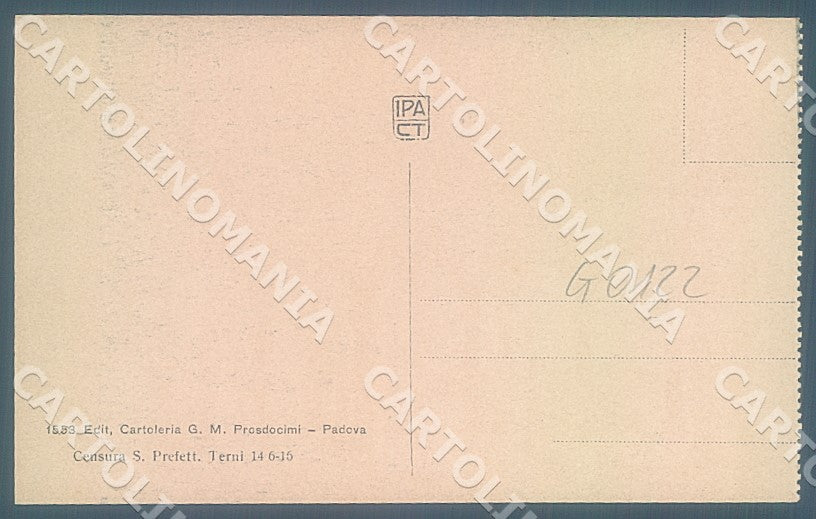 Padova Città Università Cortile cartolina JK7208 – retro