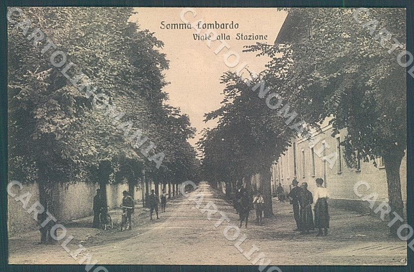 Varese Somma Lombardo Viale Stazione cartolina JK7211 – fronte