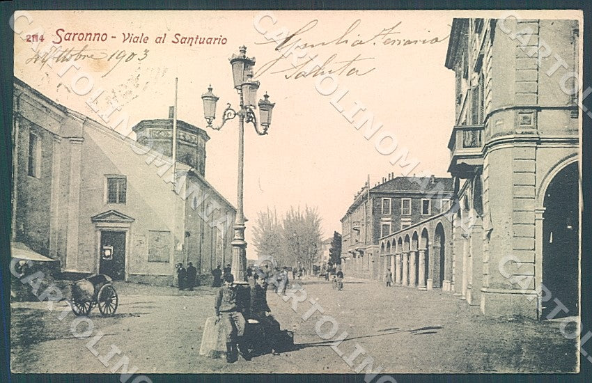 Varese Saronno Viale al Santuario cartolina JK7214 – fronte