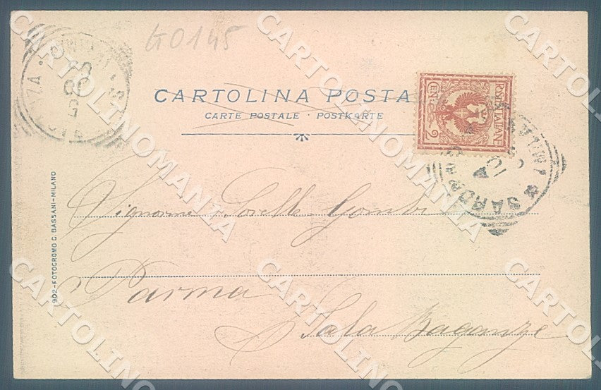 Varese Saronno Viale al Santuario cartolina JK7214 – retro