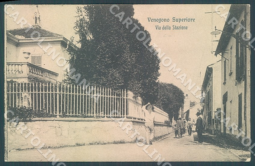 Varese Venegono Superiore Via della Stazione Modiano 28138 cartolina JK7215 – fronte