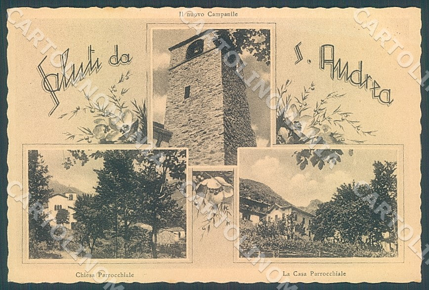 Sondrio Samolaco Era Sant Andrea Chiesa saluti da PIEGHINA cartolina 193 JK7222 – fronte