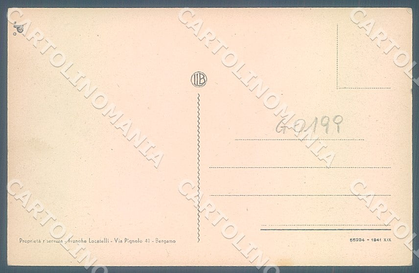 Bergamo Oltre il Colle Panorama cartolina JK7224 – retro