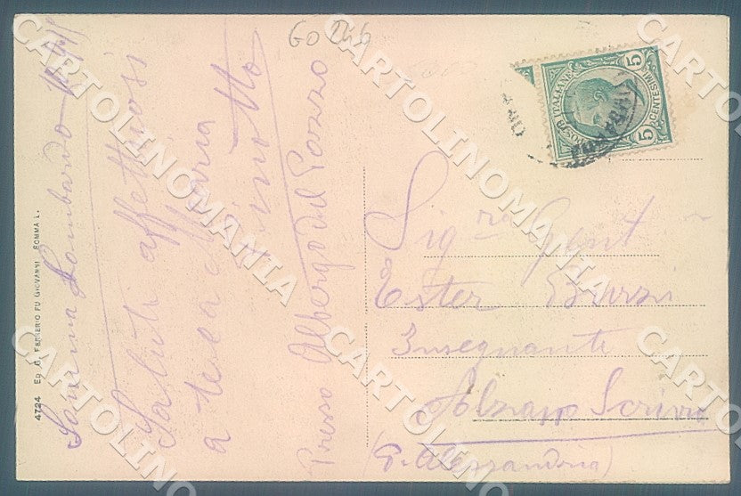 Varese Somma Lombardo Castello Visconti cartolina JK7235 – retro